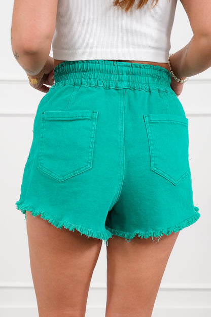 Door Buster! Zenana Washed Frayed Hem Short Pants
