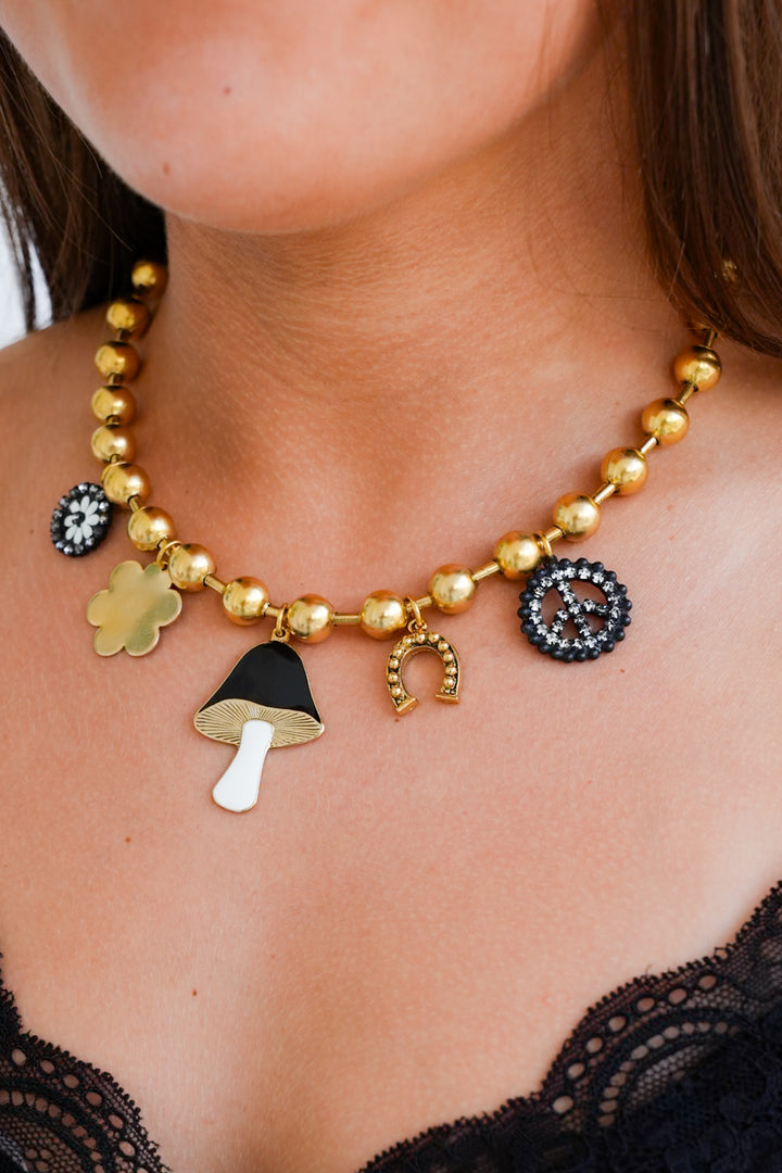 TOVA Shroom Charm Necklace