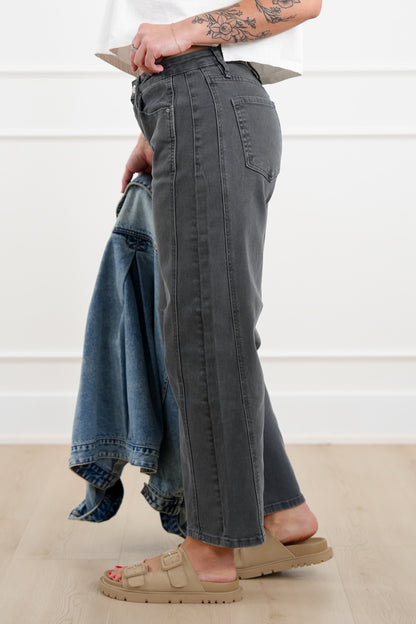 Door Buster! Zenana Barrel Leg Color Denim Pants