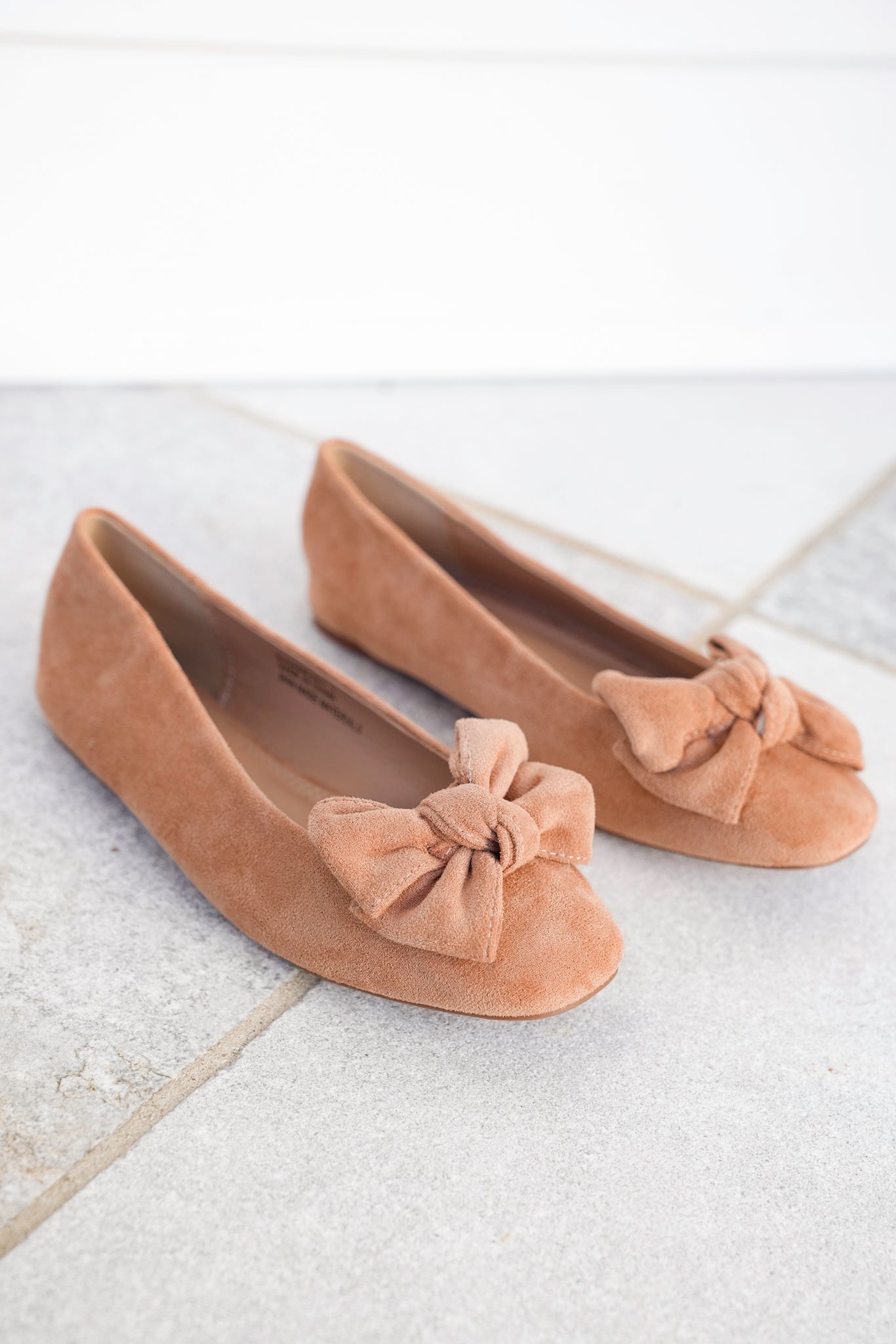 Corky's "Sugar Rush" Vegan Suede Ballet Flats with Bow Accent
