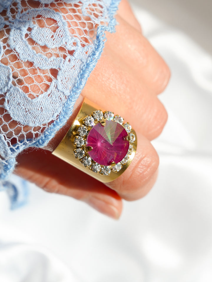 TOVA Orchid Ignite Purple Haze Jacci Ring
