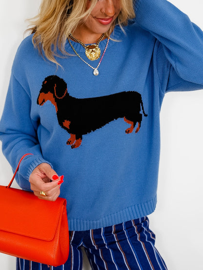 Long Sleeve Dachshund Pullover Sweater