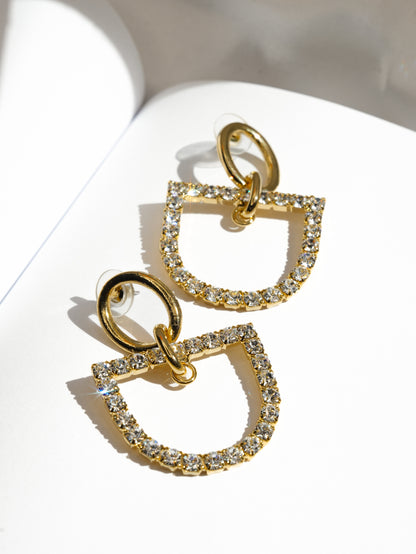 Yochi Horse Bit Earrings