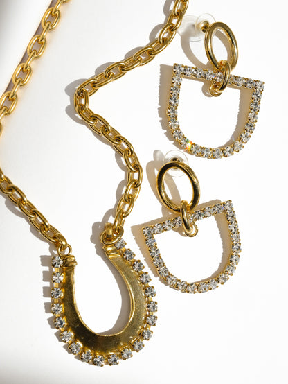 Yochi Horse Bit Earrings