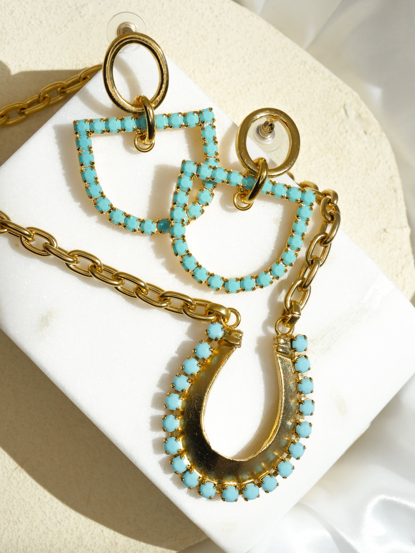 Yochi Horse Bit Earrings