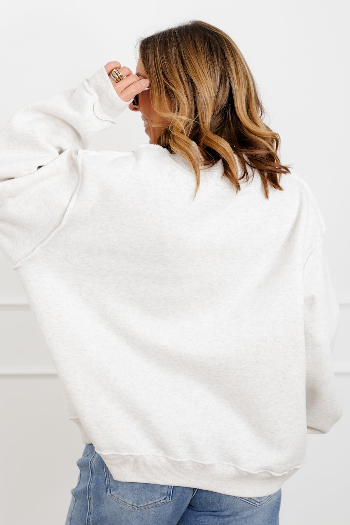 Long Sleeve Reversible "Vodka/Hungover" Graphic Sweatshirt