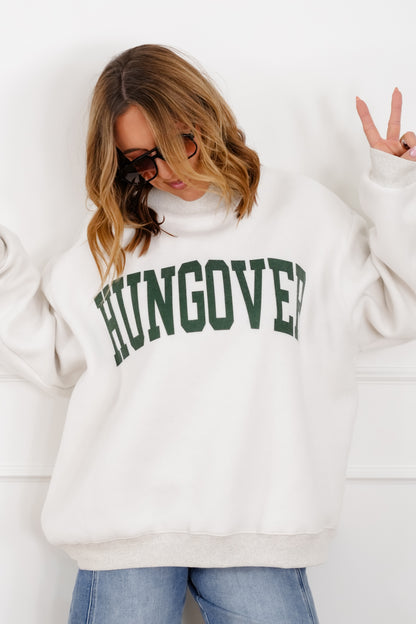 Long Sleeve Reversible "Vodka/Hungover" Graphic Sweatshirt