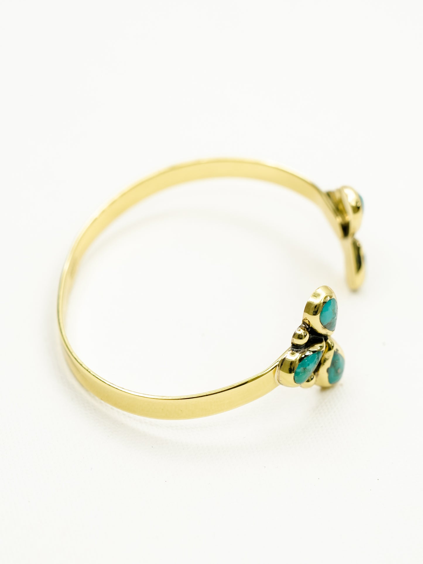 BOHO SOL Triple Teardrop Brass Cuff