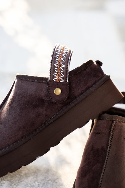 Yellow Box Vegan Shearling Lined Platform Clog