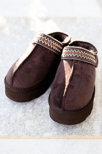 Yellow Box Vegan Shearling Lined Platform Clog