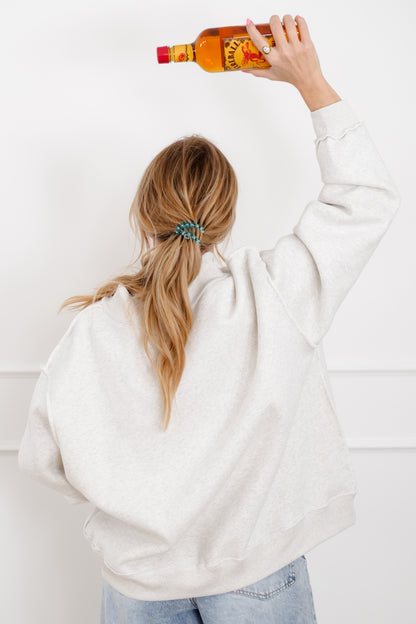 Long Sleeve Reversible "Fireball/Hungover" Graphic Sweatshirt