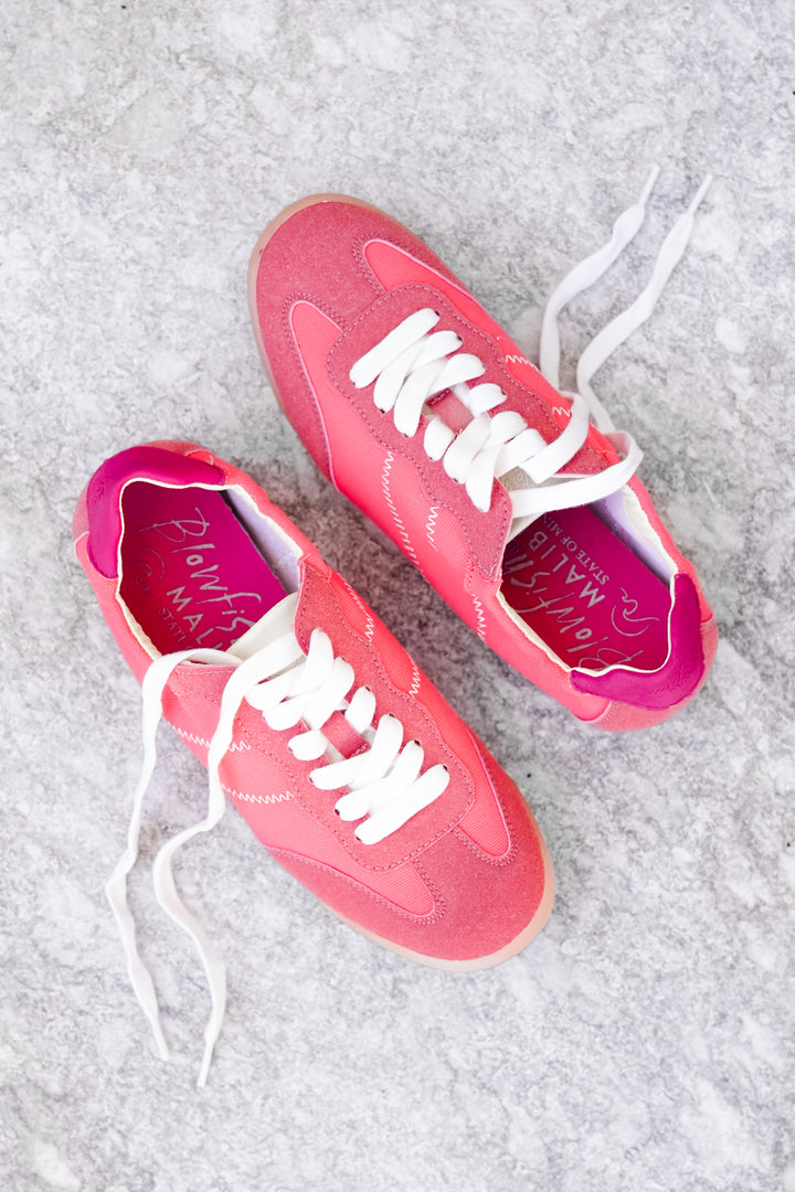 Blowfish Retro Canvas Lace Up Sneaker with Contrast Stitching