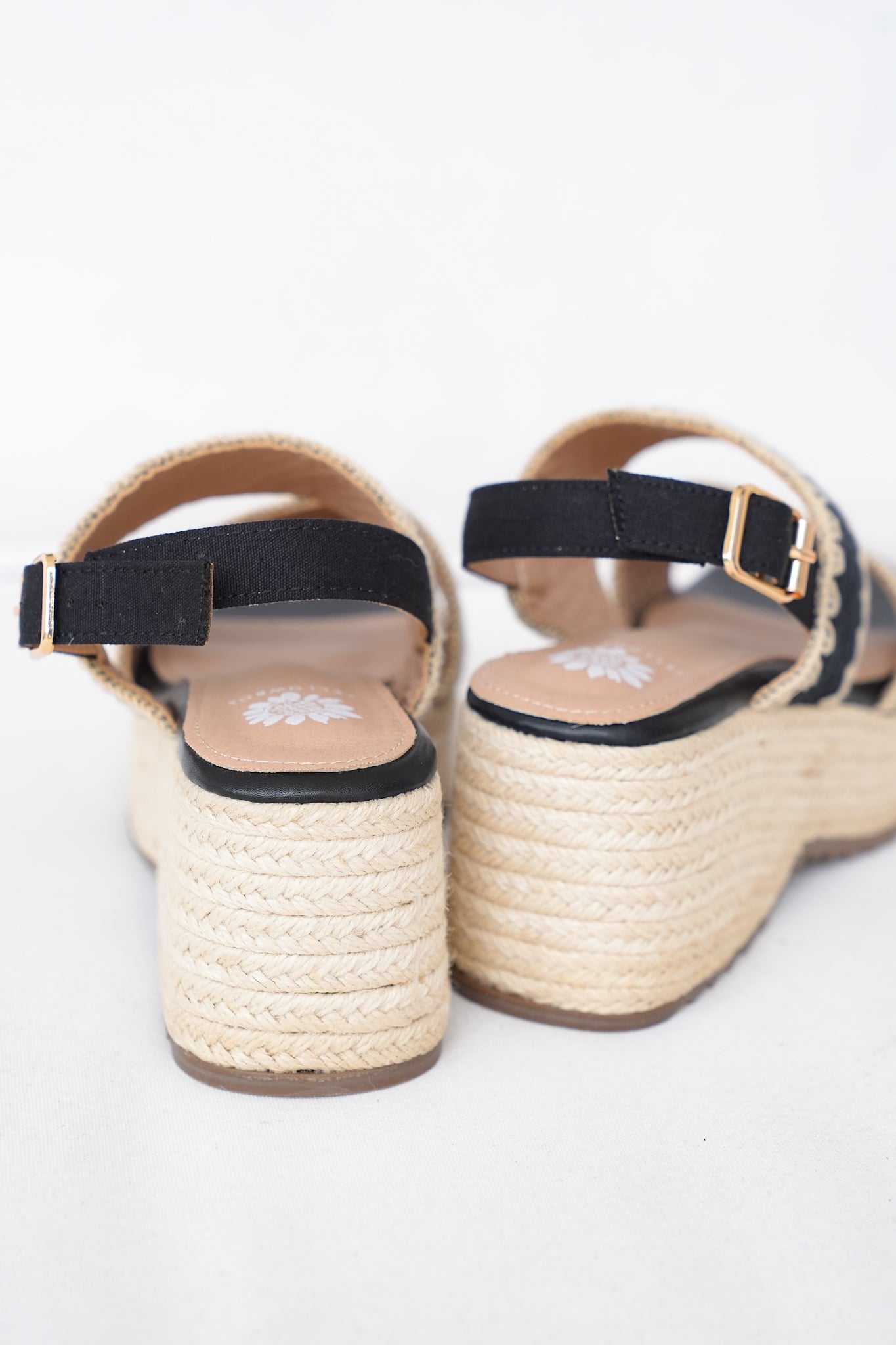 Yellow Box Woven Platform Espadrille Sandals with Adjustable Strap
