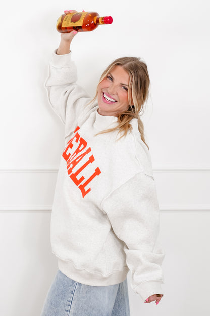 Long Sleeve Reversible "Fireball/Hungover" Graphic Sweatshirt