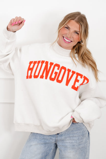 Long Sleeve Reversible "Fireball/Hungover" Graphic Sweatshirt