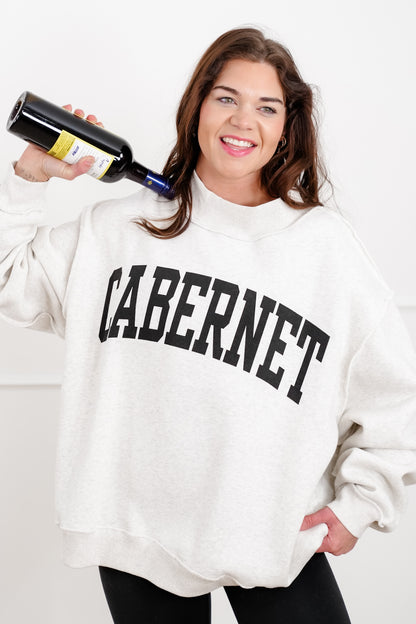 Long Sleeve Reversible "Cabernet/Hungover" Graphic Sweatshirt