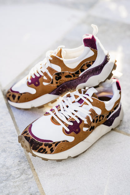 MIA Mixed Vegan Suede Lace Up Sneaker with Textured Detail