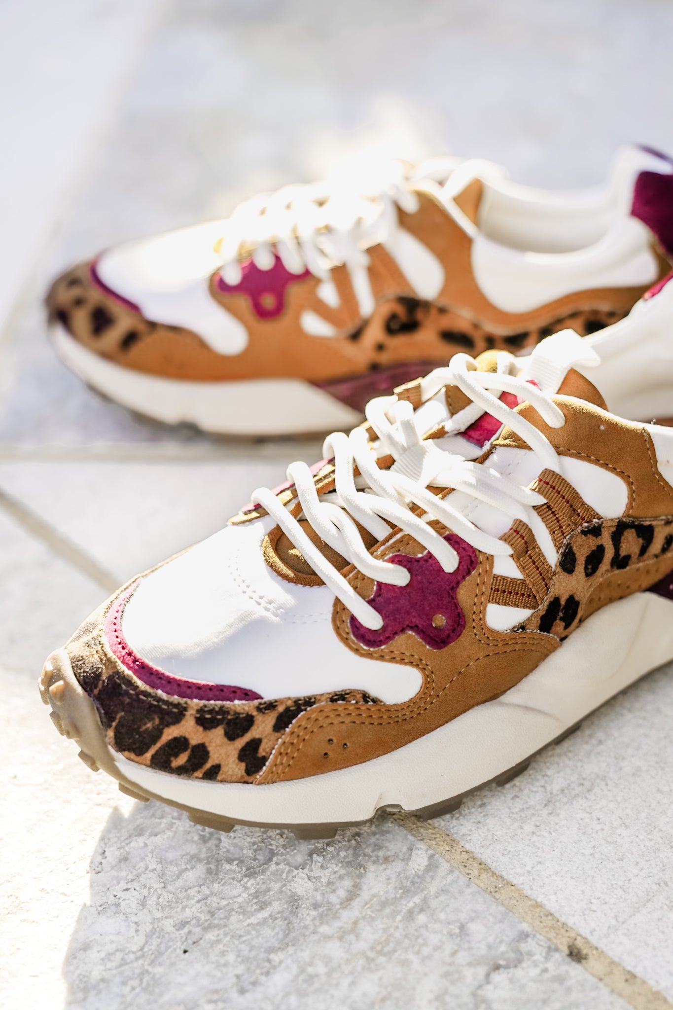 MIA Mixed Vegan Suede Lace Up Sneaker with Textured Detail