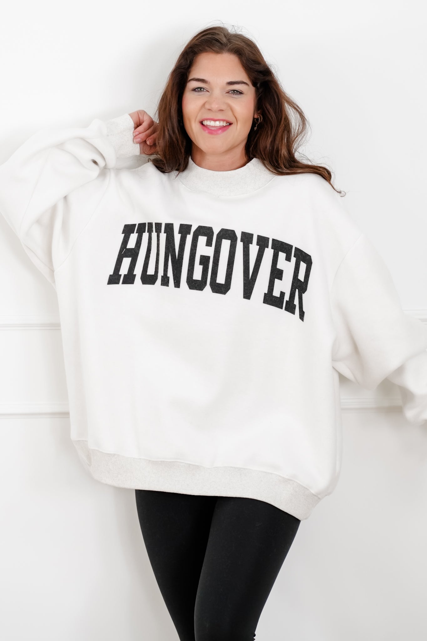 Long Sleeve Reversible "Cabernet/Hungover" Graphic Sweatshirt