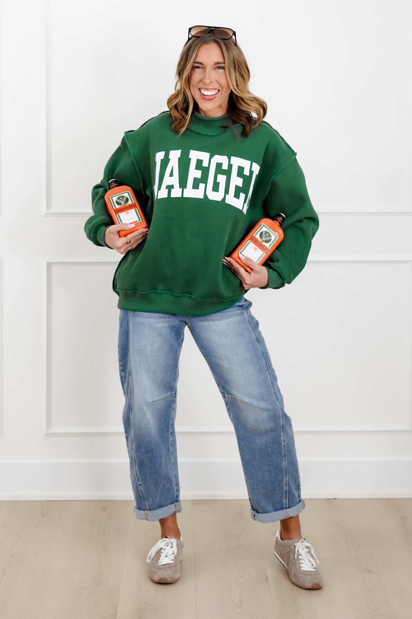 Long Sleeve Reversible "Jaeger/Hungover" Graphic Sweatshirt