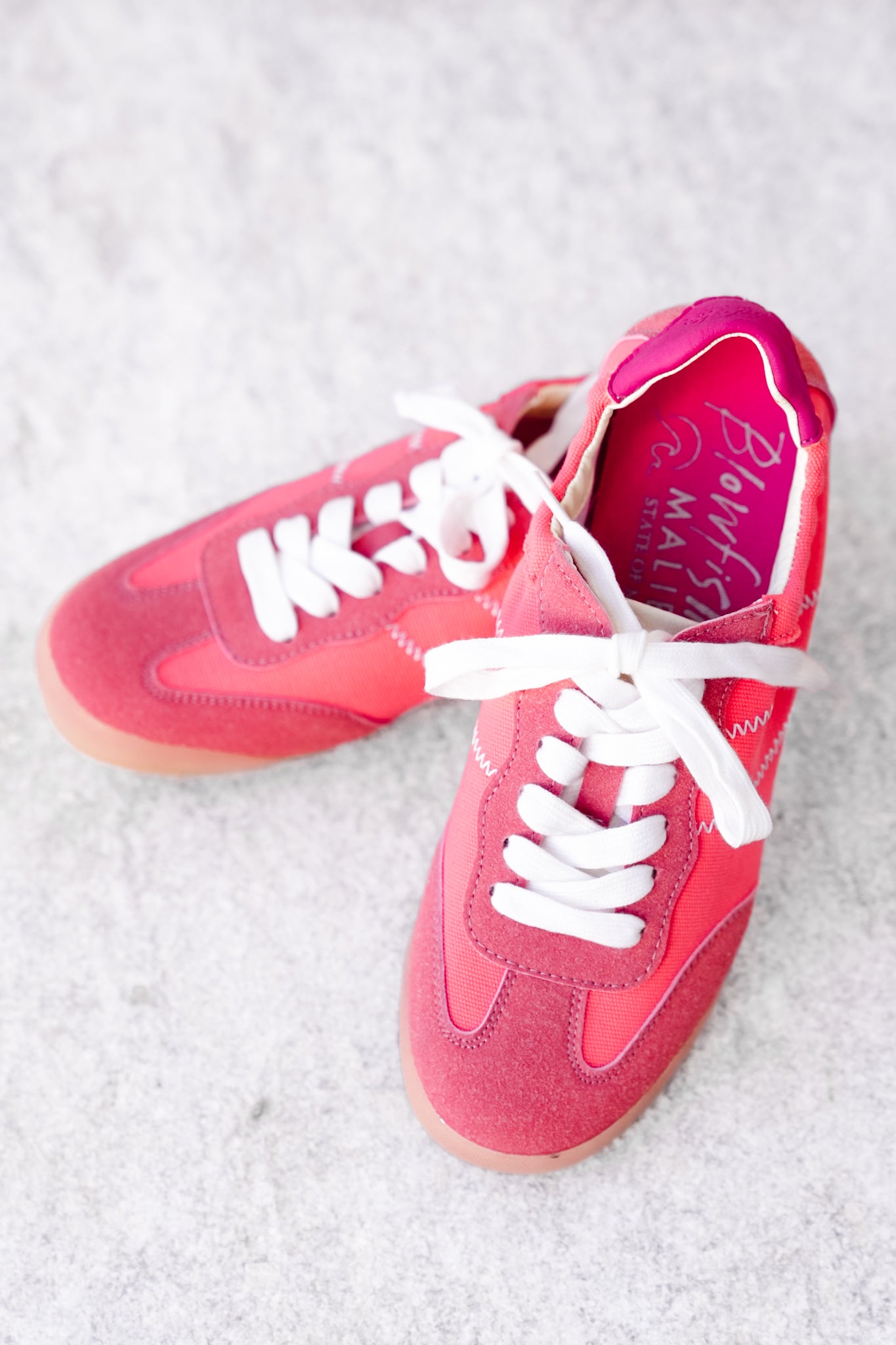 Blowfish Retro Canvas Lace Up Sneaker with Contrast Stitching