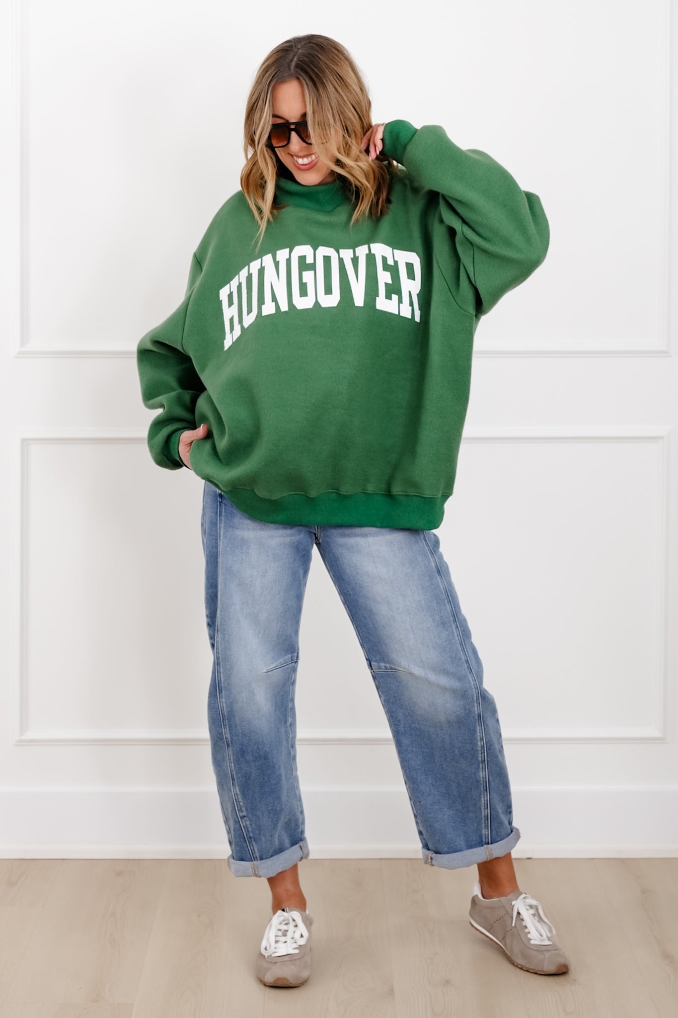 Long Sleeve Reversible "Jaeger/Hungover" Graphic Sweatshirt