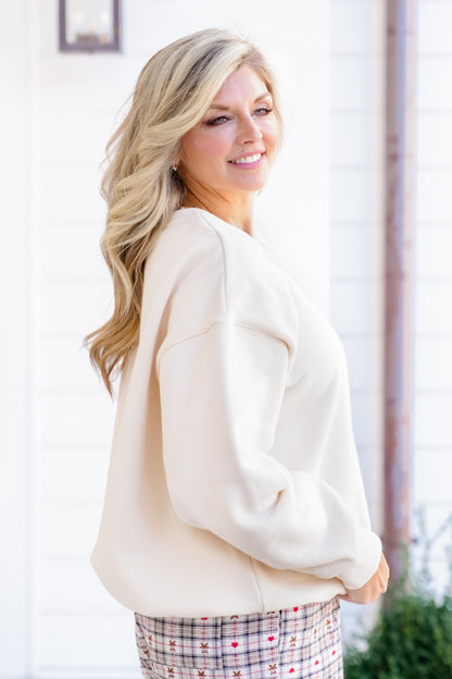 Long Sleeve "Milk And Cookies" Sweatshirt