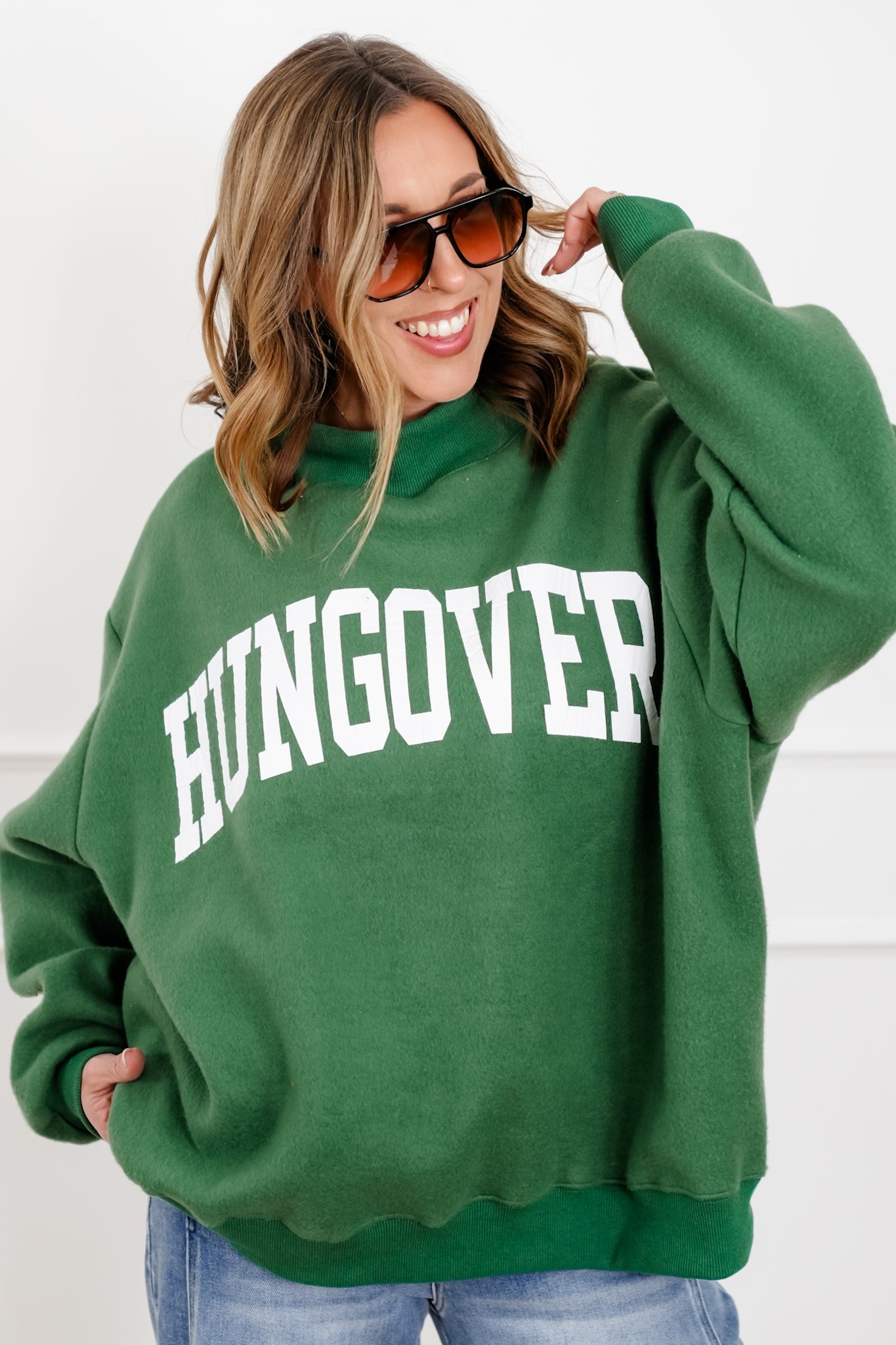 Long Sleeve Reversible "Jaeger/Hungover" Graphic Sweatshirt
