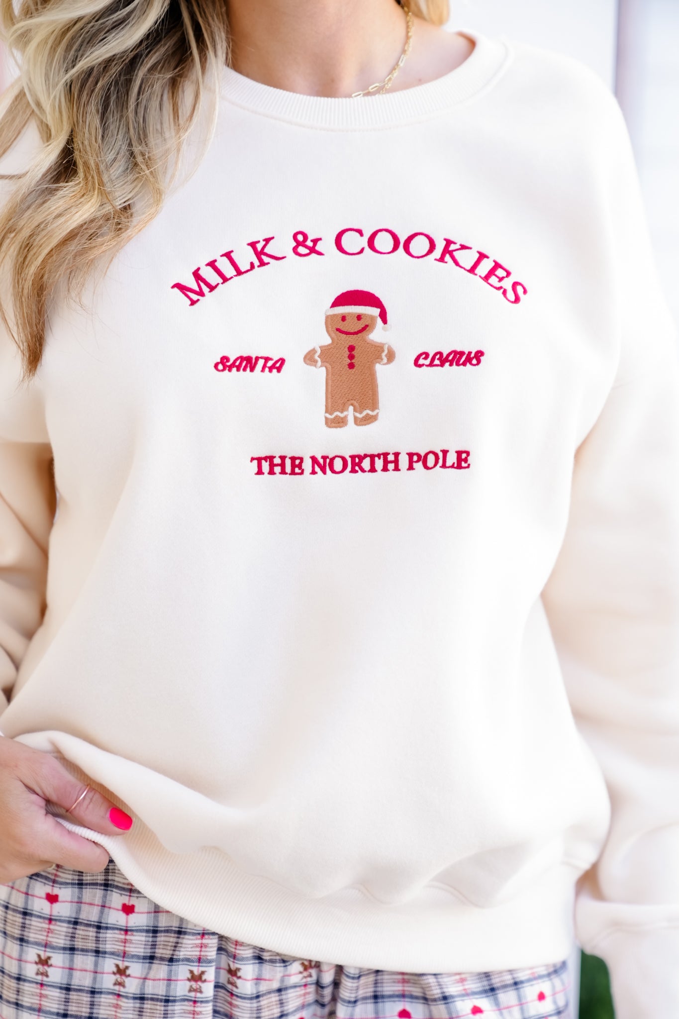 Long Sleeve "Milk And Cookies" Sweatshirt