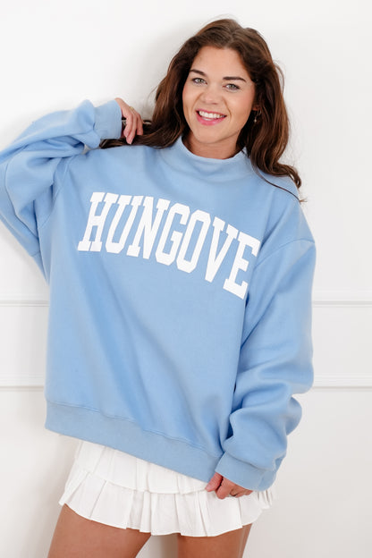 Long Sleeve Reversible "Prosecco/Hungover" Graphic Sweatshirt