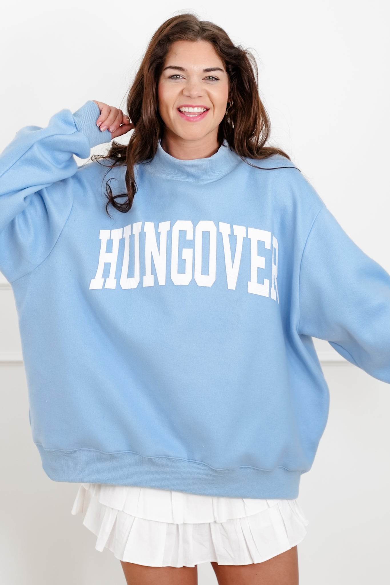 Long Sleeve Reversible "Prosecco/Hungover" Graphic Sweatshirt
