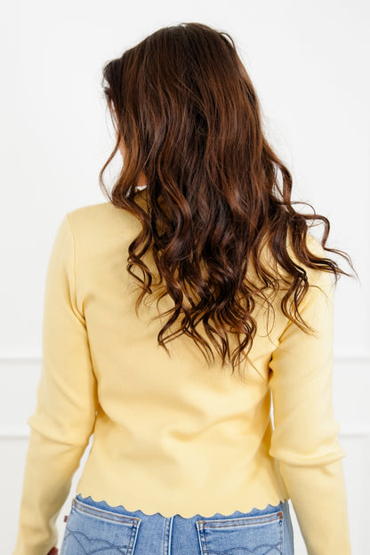 Long Sleeve Bow Button Down Cardigan