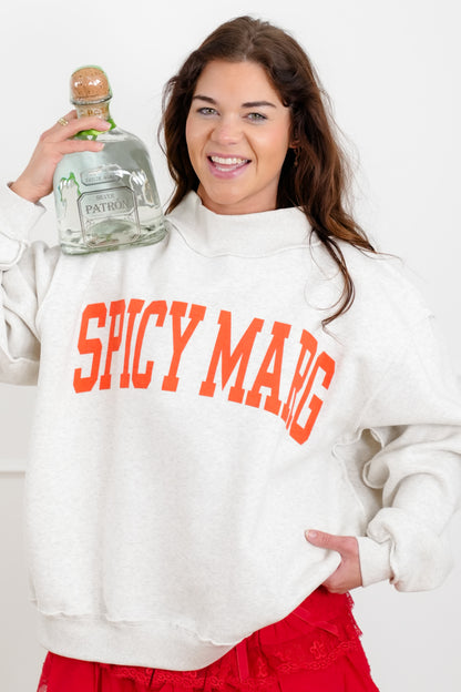 Long Sleeve Reversible "Spicy Marg/Hungover" Graphic Sweatshirt