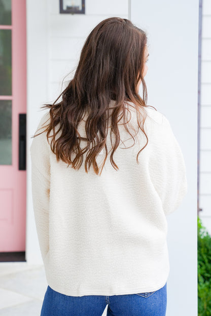 Sherpa Long Sleeve Button Up Jacket