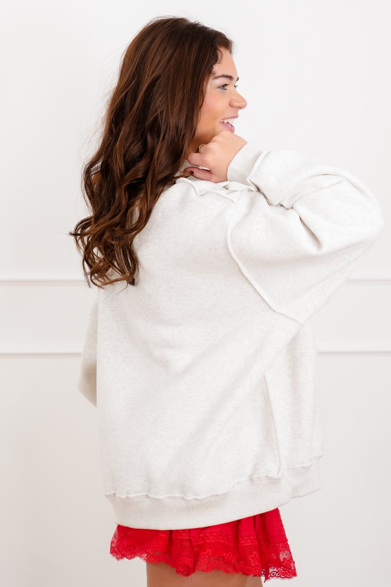 Long Sleeve Reversible "Spicy Marg/Hungover" Graphic Sweatshirt