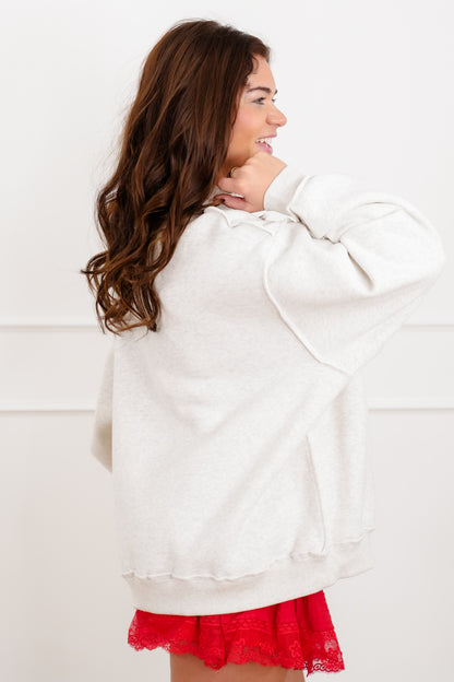 Long Sleeve Reversible "Spicy Marg/Hungover" Graphic Sweatshirt