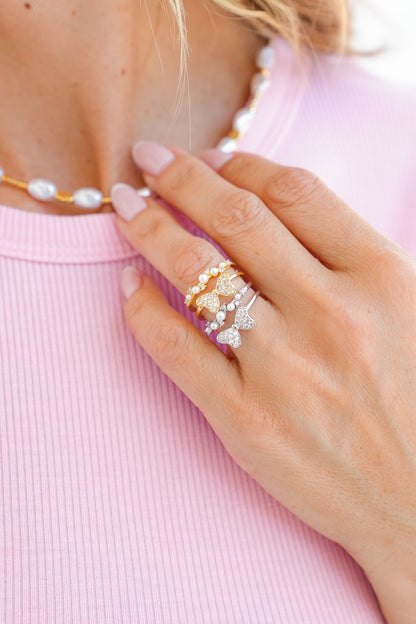 Treasure Jewels Pearly Bow Ring