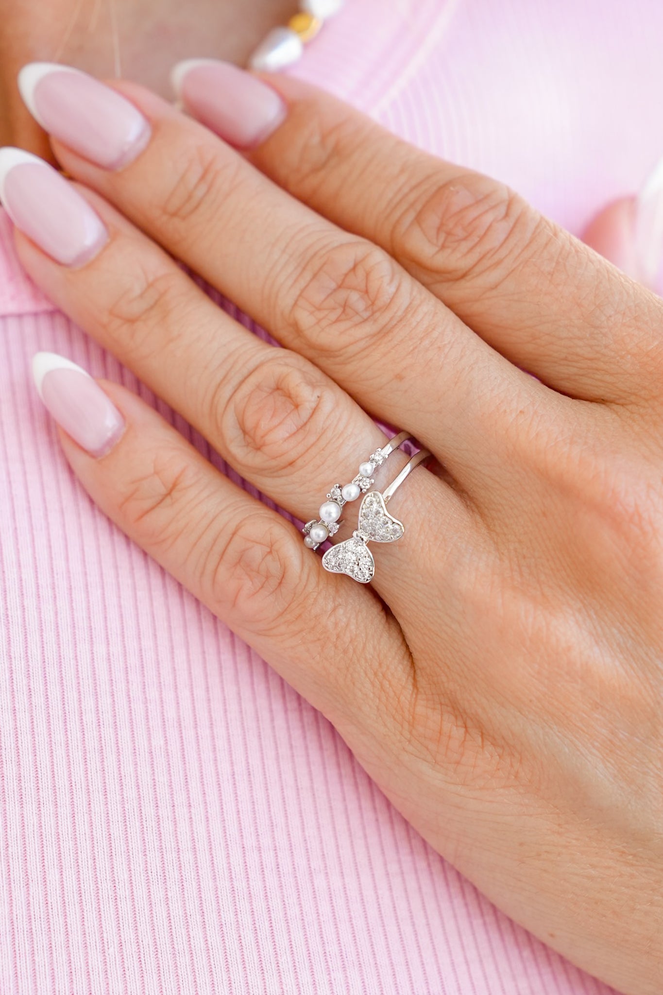 Treasure Jewels Pearly Bow Ring