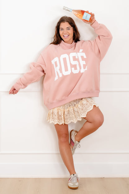 Long Sleeve Reversible "Rose'/Hungover" Graphic Sweatshirt