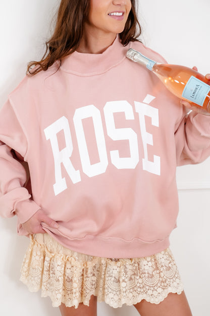 Long Sleeve Reversible "Rose'/Hungover" Graphic Sweatshirt
