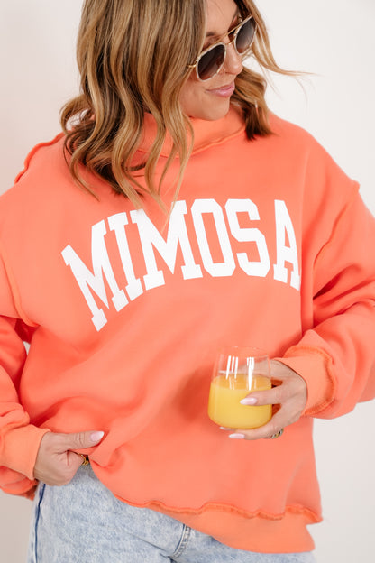 Long Sleeve Reversible "Mimosas/Hungover" Graphic Sweatshirt