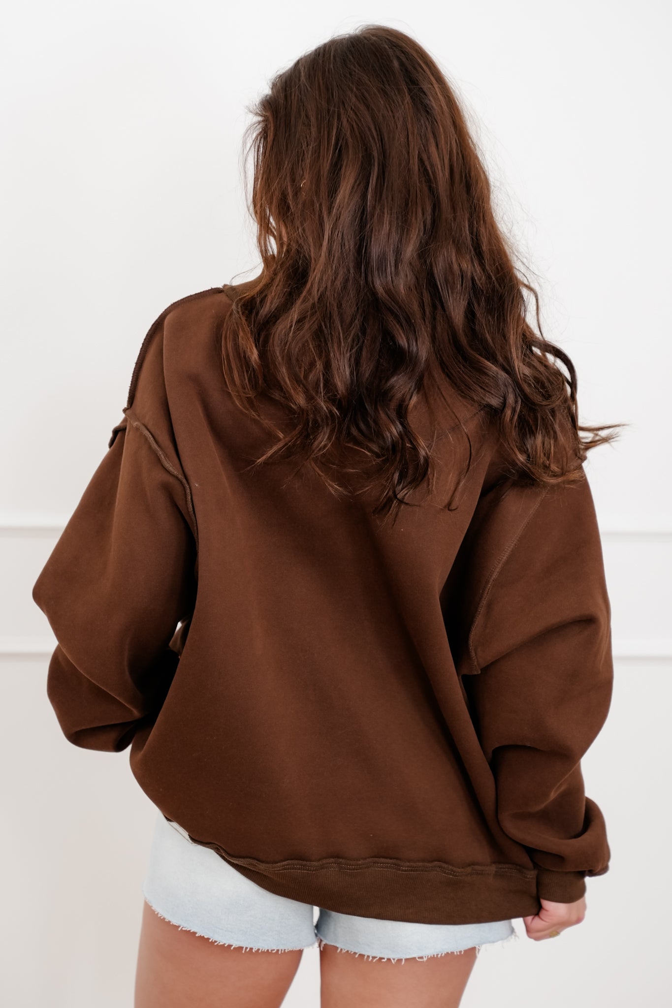 Long Sleeve Reversible "Whiskey/Hungover" Graphic Sweatshirt