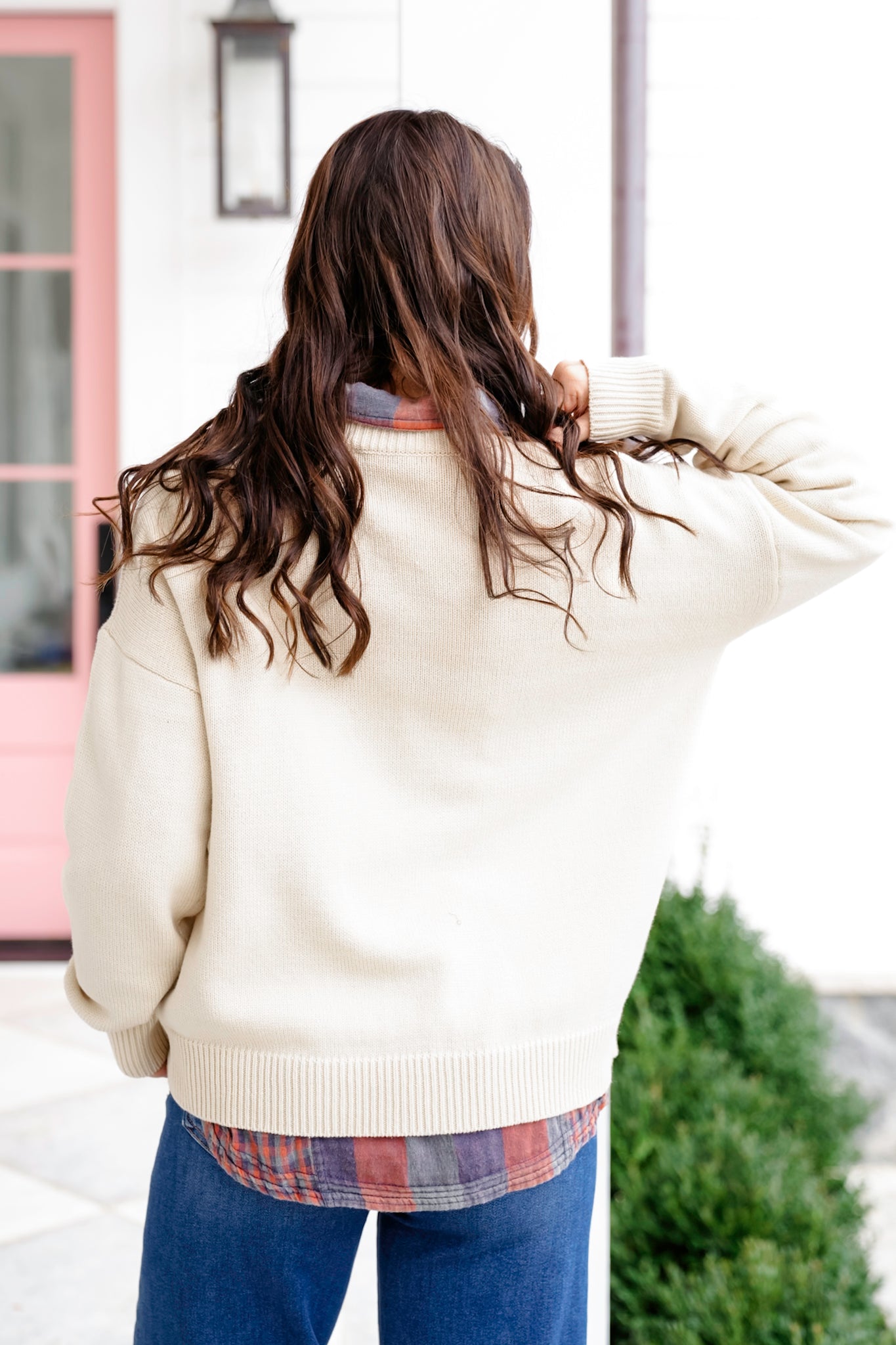 Knit Long Sleeve "Whiskey Weather" Sweater