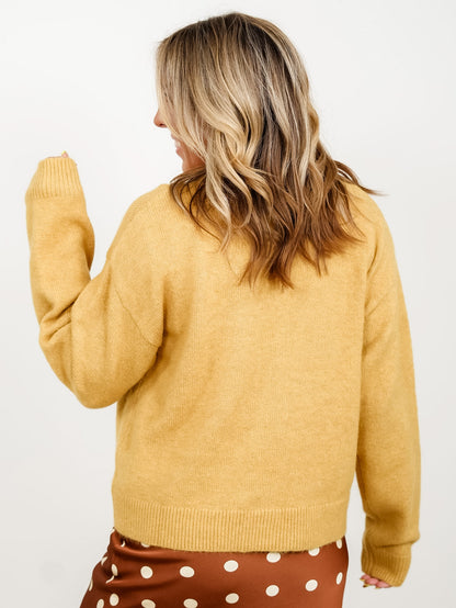 Long Sleeve Button Down Cardigan with Floral Embroidery - Freckled Poppy