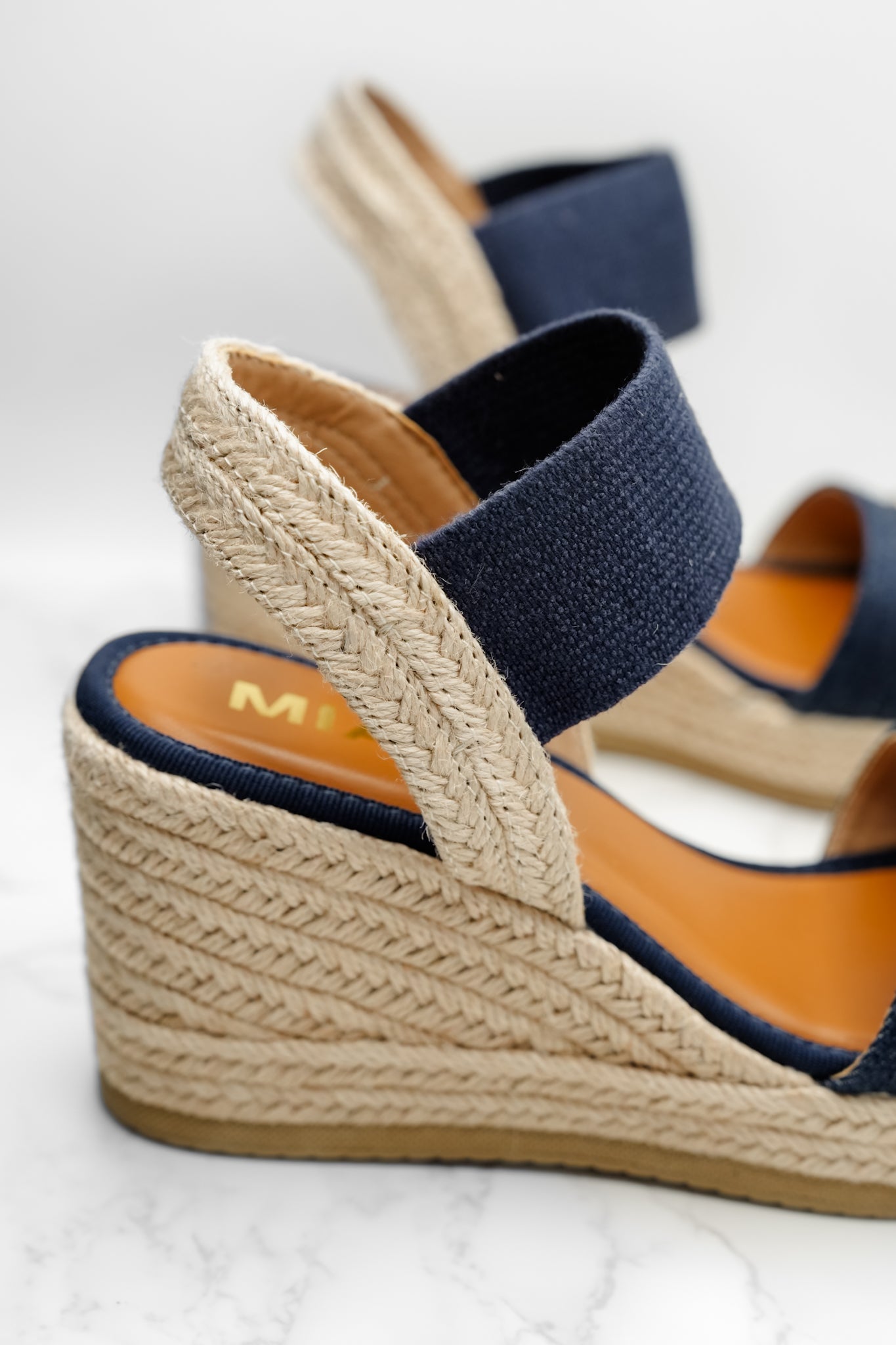 MIA Textured Espadrille Platform Wedge Sandal
