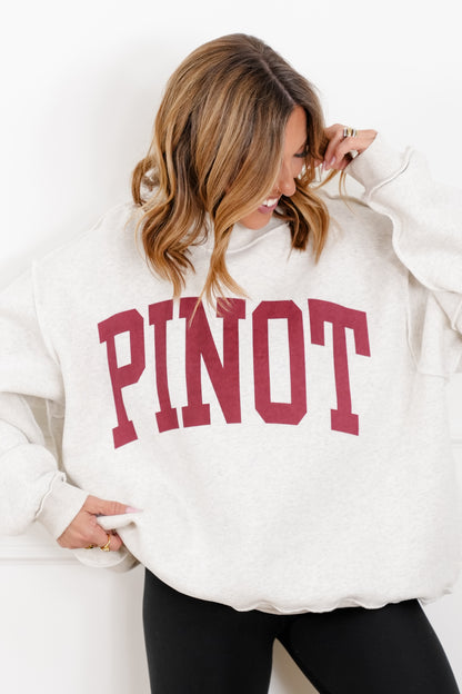 Long Sleeve Reversible "Pinot/Hungover" Graphic Sweatshirt
