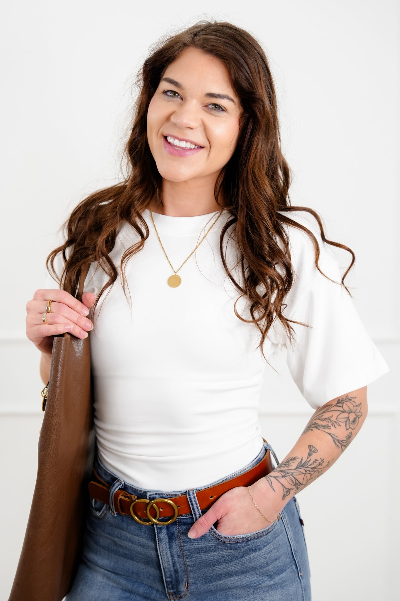 Short Sleeve Round Neck One Sided Ruched Knit Top