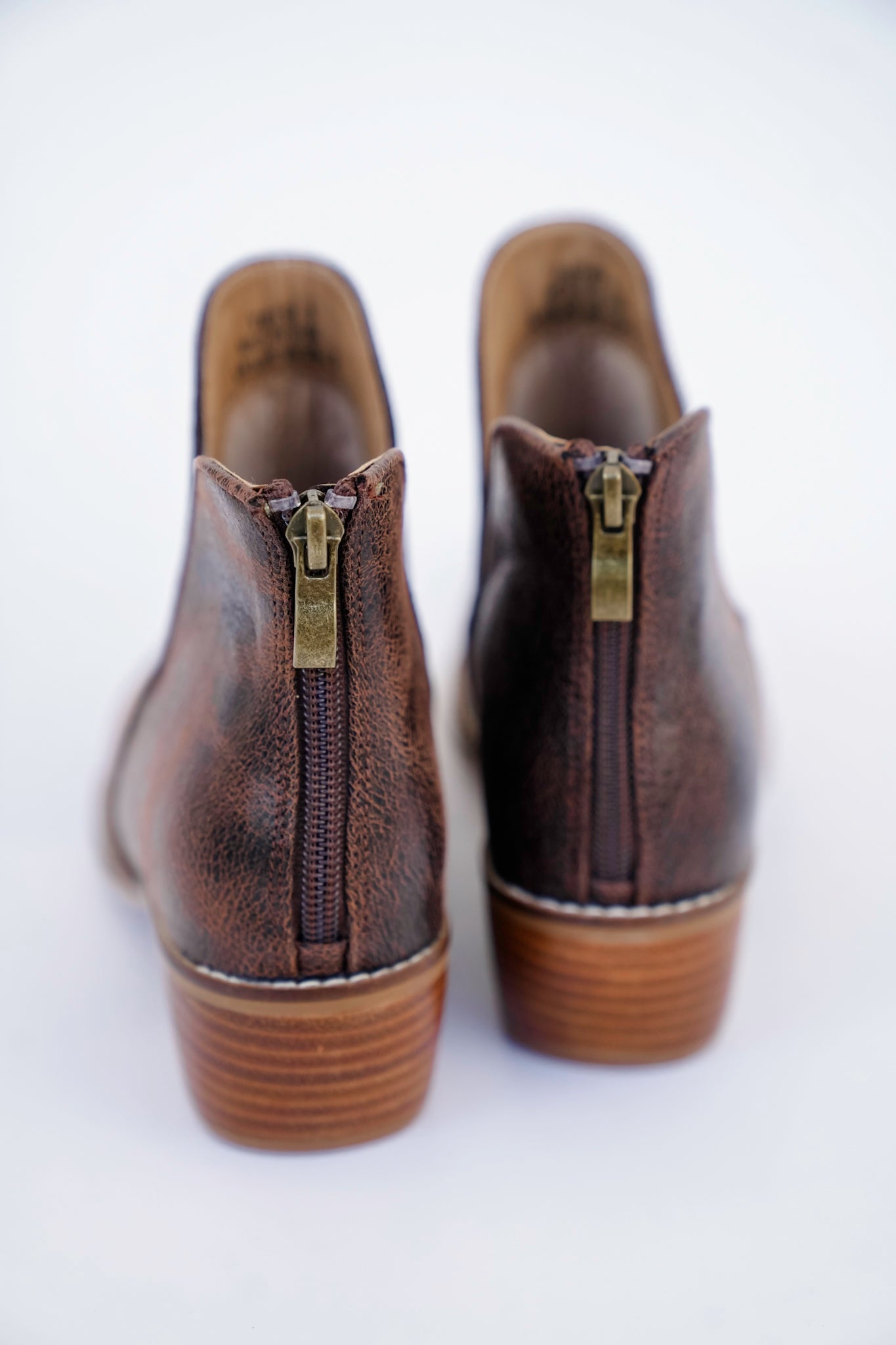 Corky's "Vanish" Western Ankle Slip On Booties with Stacked Heel
