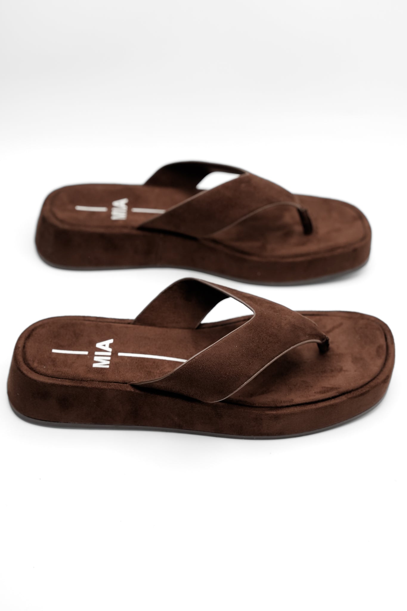 MIA Vegan Leather Thong Platform Slide