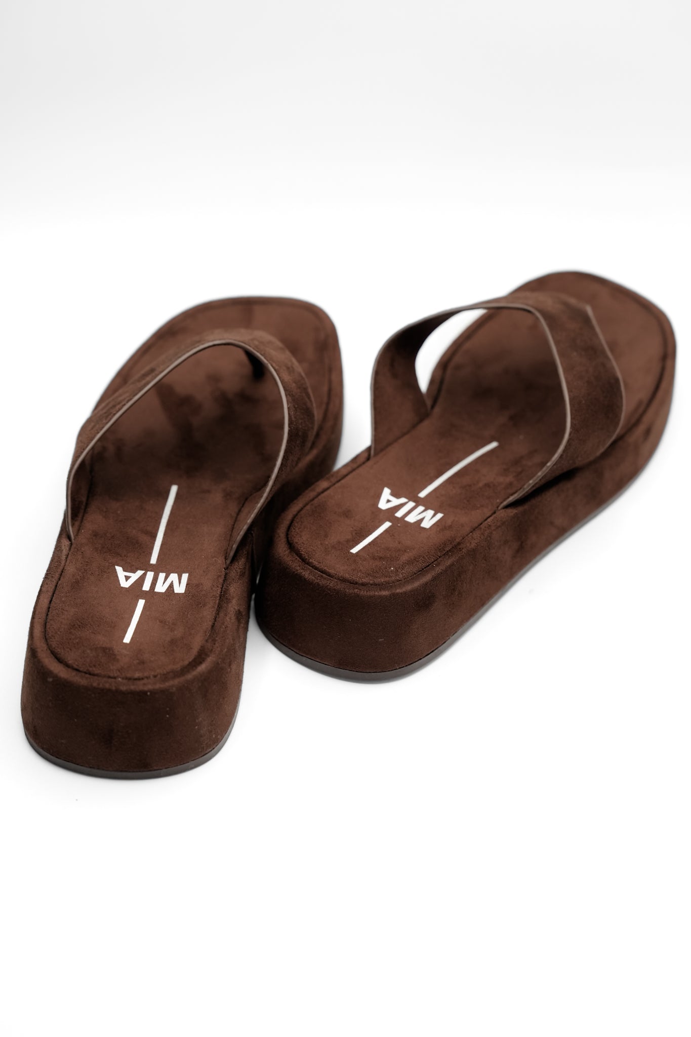 MIA Vegan Leather Thong Platform Slide